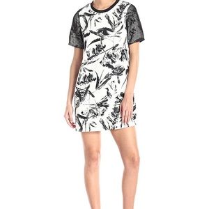 StyleStalker Supernova Mesh Sleeve Tee Dress